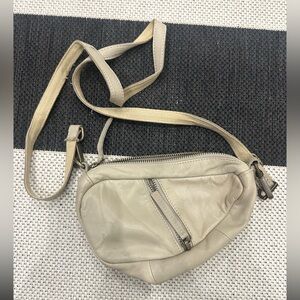 Tan Free People Teardrop Crossbody Bag